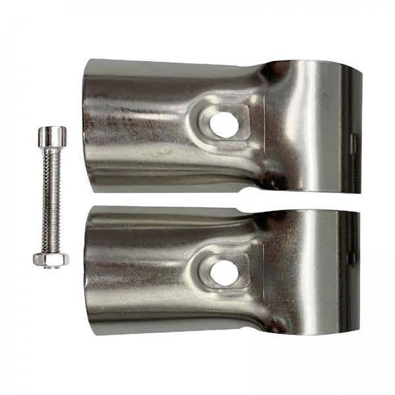 SunniMix 2xEnd Rail T Clamps Thickened Panel Clamps for Clothes Racks Fence Handrails