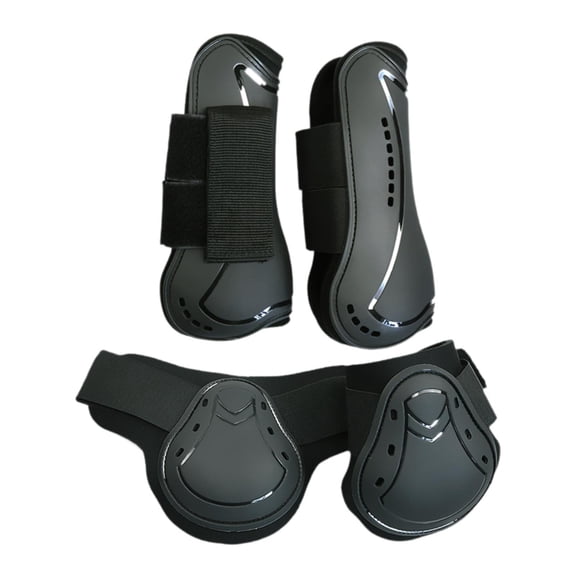 SunniMix 4x Horse Tendon Boots Breathable Wraps for Riding Equine Sports Competitions XL