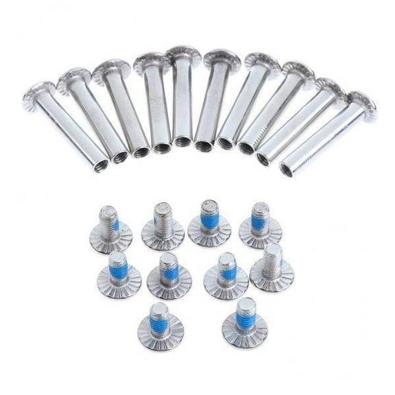 SunniMix 5x1 Set Inline Skate Wheel Screw Nail Replacement Roller Skates Nut Bolts 36mm 5 Pcs