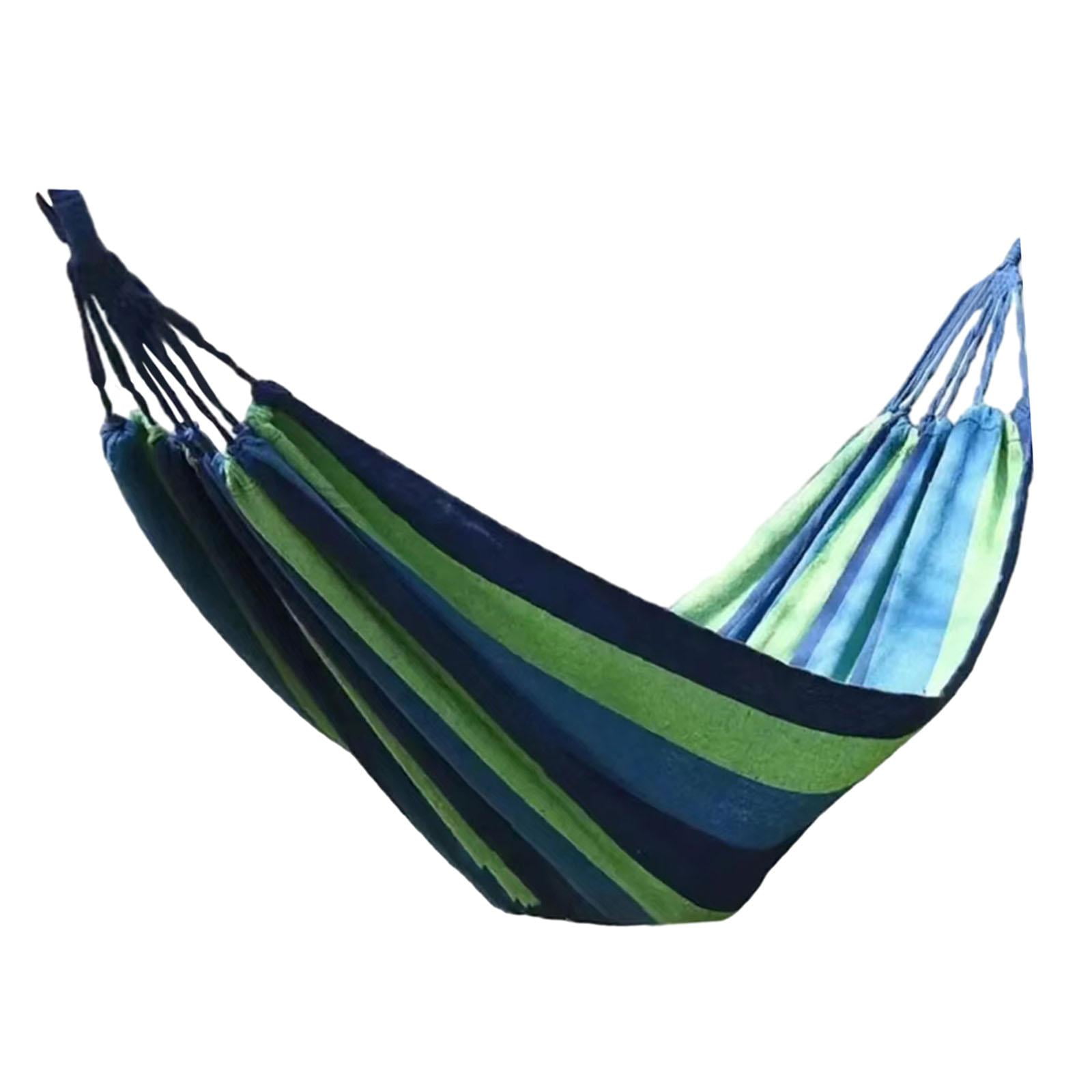 SunniMix Camping Hammock Lightweight Heavy Duty with Sturdy Tree Rope Outdoor Hammock for Blue 190x150cm