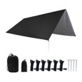thumbnail image 1 of SunniMix Camping Tarp Lightweight Awning Canopy Shelter for Backpacking Traveling BBQ Black, 1 of 8
