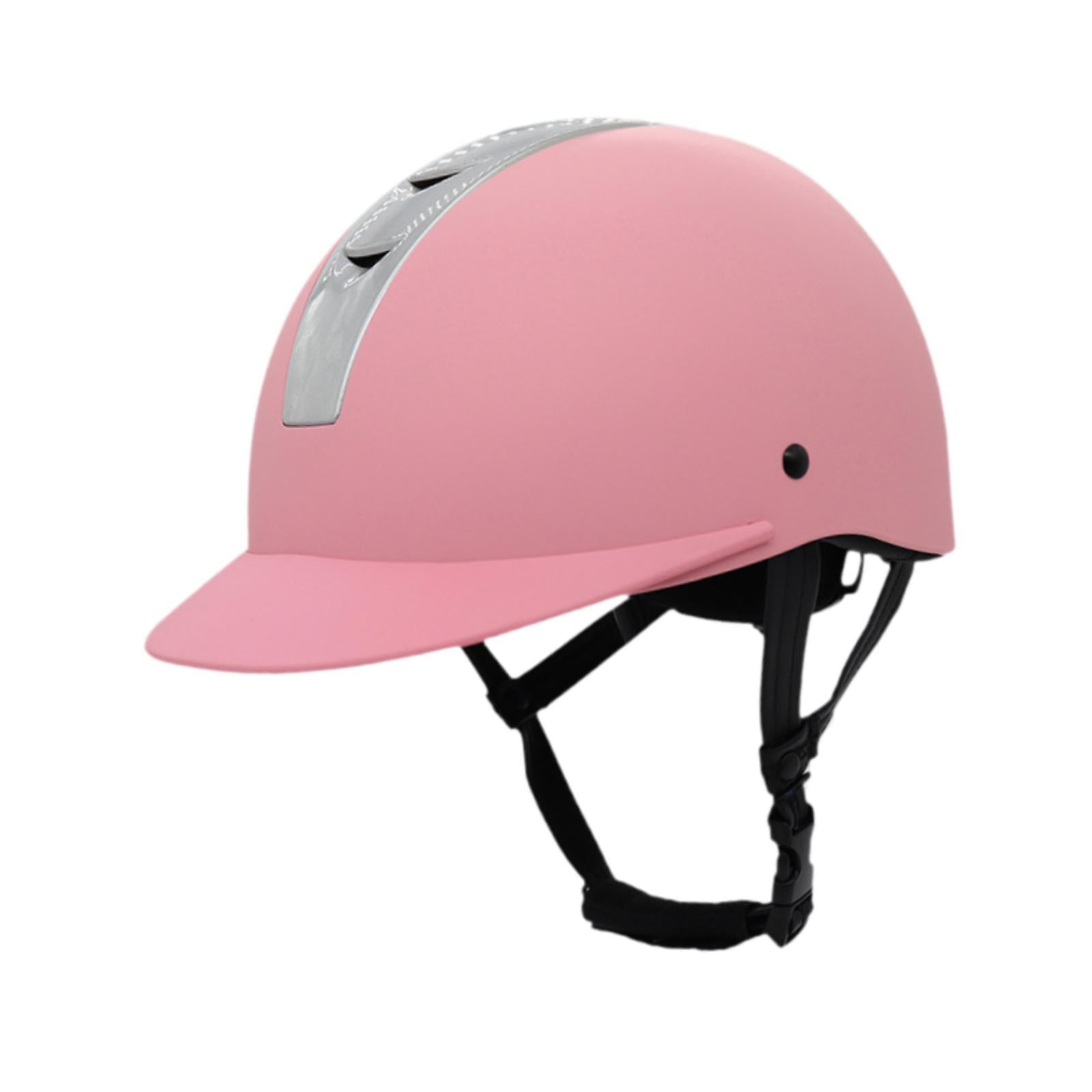 SunniMix Equestrian Helmet Cycling Helmet Equestrian Supplies Fashion Horse Equipment M Pink