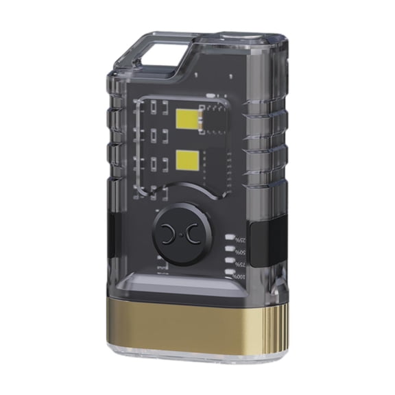 SunniMix Handheld Torch Clip on Light Adjustable Garden Night Compact Mini Flashlight