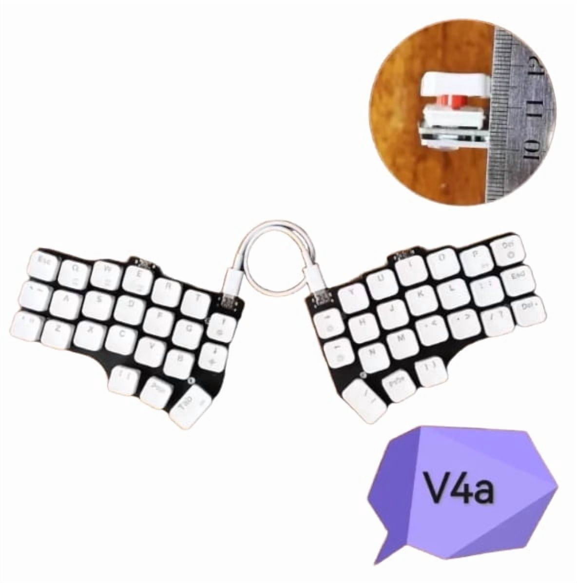 Corne V4 Low Profile Split Keyboard Customized RGB Single-mode Wired ...