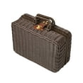 thumbnail image 1 of SunniMix Picnic Basket,Rattan Suitcase Box,Prop Bin, Lunch Box,Vintage Rattan Handbag for M, 1 of 8