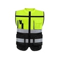 thumbnail image 1 of SunniMix Reflective Vest Adults Breathable Comfortable High Visibility Vest Green XXL, 1 of 8