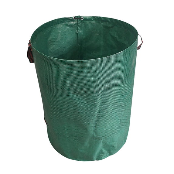 SunniMix Reusable Garden Leaf Bag with Handles Grass Clippings Bag Lawn Gardening Bag green 500L