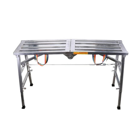 SunniMix Scaffolding Steel Folding Work for Household Home Workshop