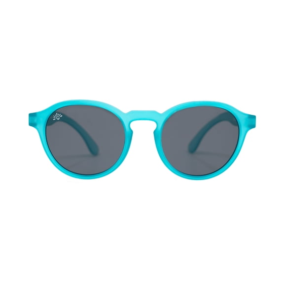 Sunnies Shades - Teal Me About It- Sunglasses for Kids w/Microfiber Pouch - Polarized & Scratch Protected - 100% UVA & UVB Protection - Reflective Lenses - Anti Slip - 4-10 Years Old