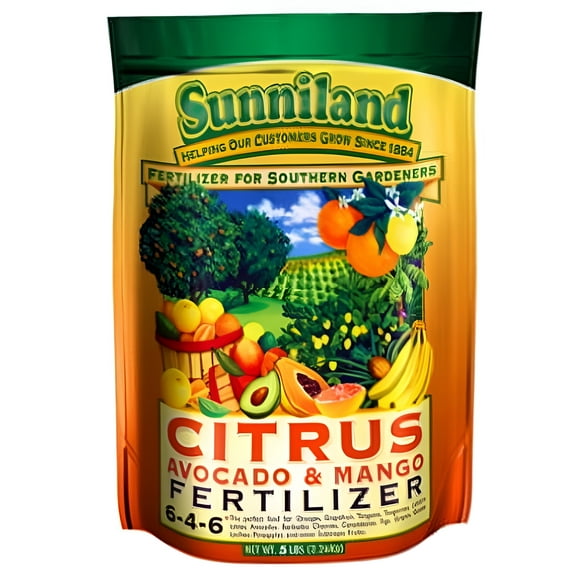 Sunniland 5 LB 6-4-6 Citrus Mango & Avocado Specialty Fertilizer., Each