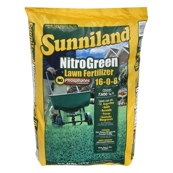 Sunniland Nitro Green 16-0-8, 33 lb.