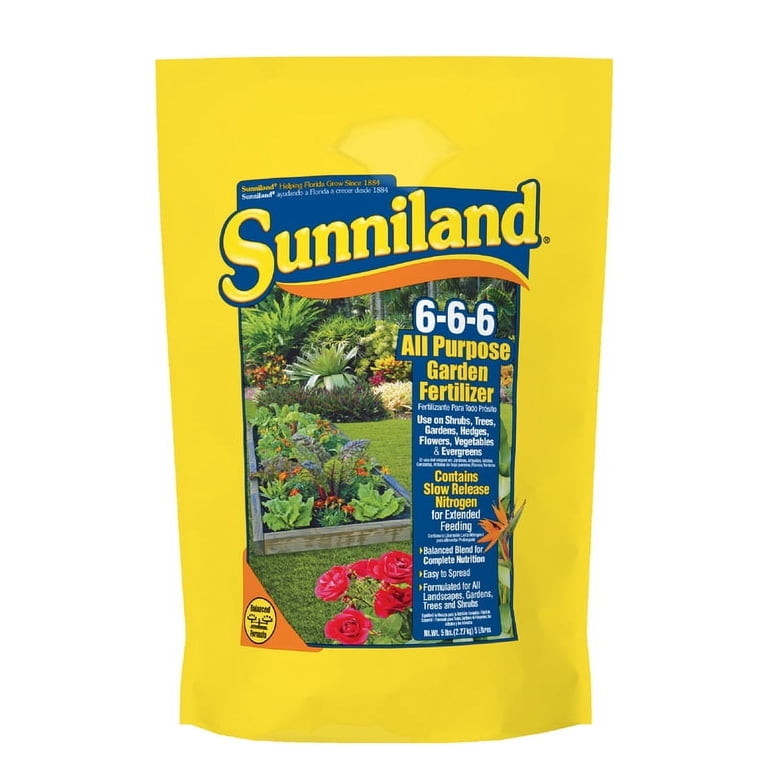 Sunniland, Organic All Purpose Fertilizer, 6-6-6, 5 lb - Walmart.com