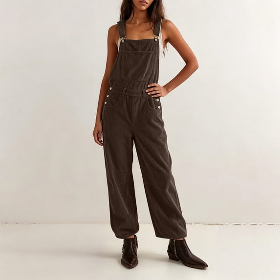 Sunnin Solid Color Loose Fit Lounge Jumpsuit Casual Everyday Wear