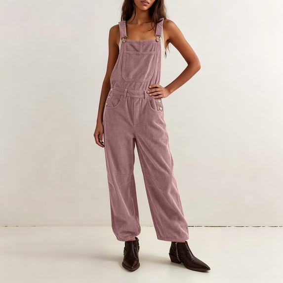Sunnin Solid Color Loose Fit Lounge Jumpsuit Casual Everyday Wear