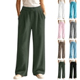 thumbnail image 1 of Sunnin Womens Fleece Lounge Pants with Pockets Elastic Waist Cozy Winter Pajama Bottoms, 1 of 6