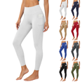 thumbnail image 1 of Sunnin Womens High Waist Yoga Leggings Side Phone Pocket Tight Fit Workout Pants Athletic Trousers, 1 of 9