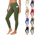 thumbnail image 1 of Sunnin Womens High Waist Yoga Leggings Side Phone Pocket Tight Fit Workout Pants Athletic Trousers, 1 of 9
