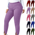 thumbnail image 1 of Sunnin Womens Plus Size Yoga Pants Split Hem Elastic Waist Stretch Tapered Leggings Wear, 1 of 9