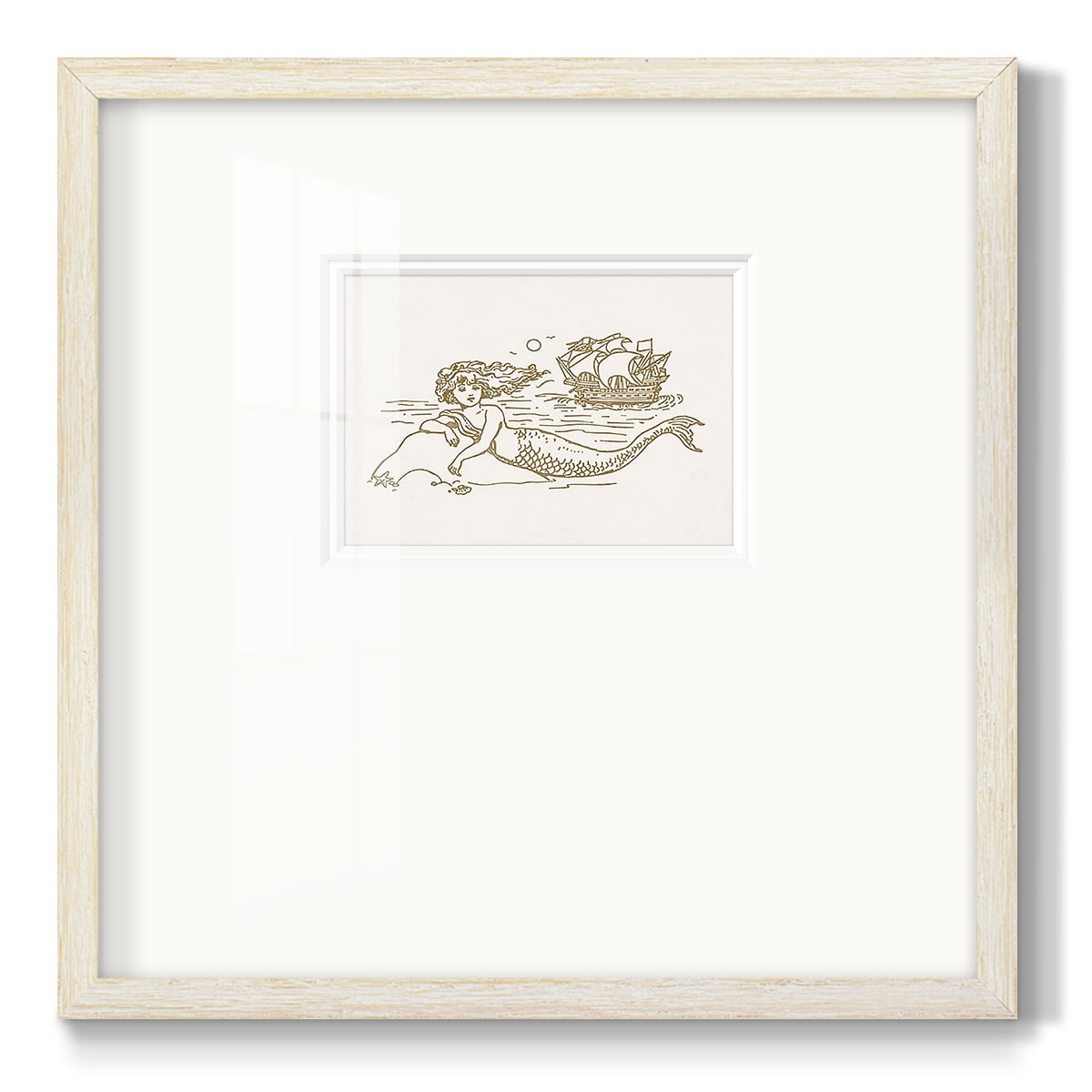 Sunning Mermaid IIPremium Framed Print