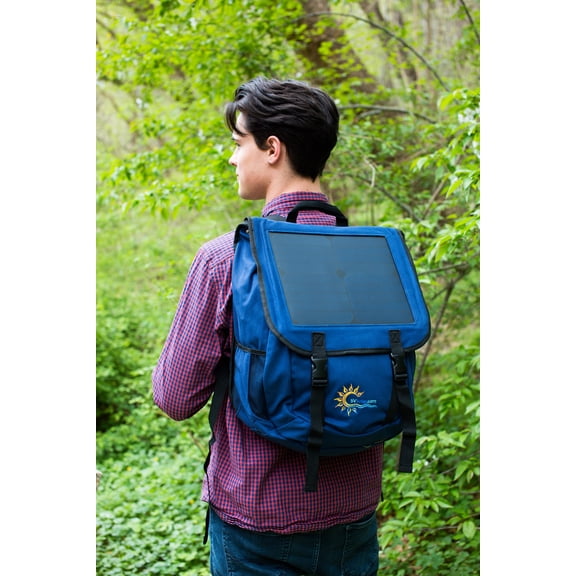 Sunniva Solar Backpack with Power Bank, Blue