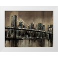 thumbnail image 1 of Sunny 14x12 White Modern Wood Framed Museum Art Print Titled - Brooklyn Noir 1, 1 of 4