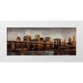 thumbnail image 1 of Sunny 14x8 White Modern Wood Framed Museum Art Print Titled - Rusted Brooklyn 1, 1 of 4