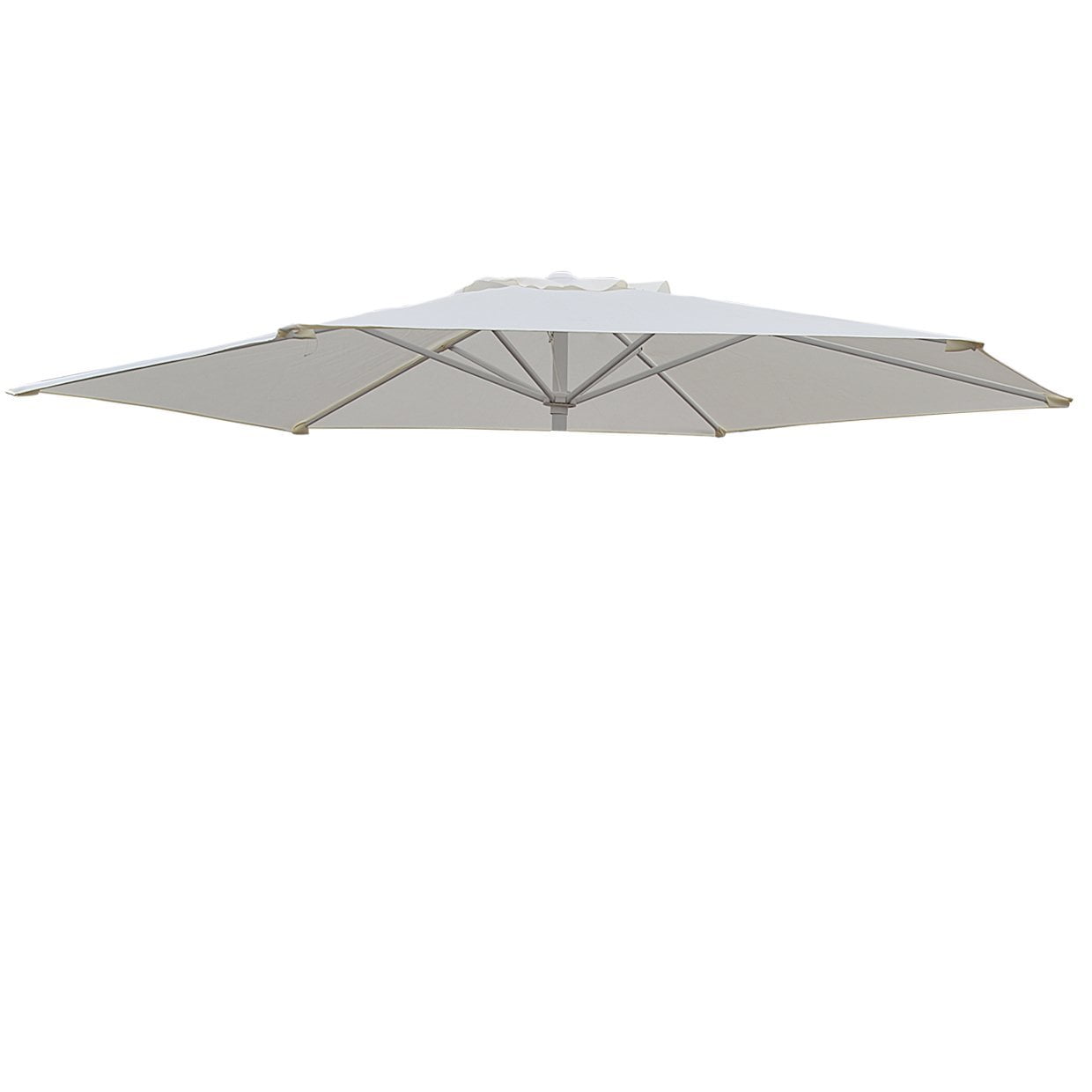 Sunny 17.70 x 20.90 Inches 6 Rib Gray Patio Umbrella Canopy, UV Protective