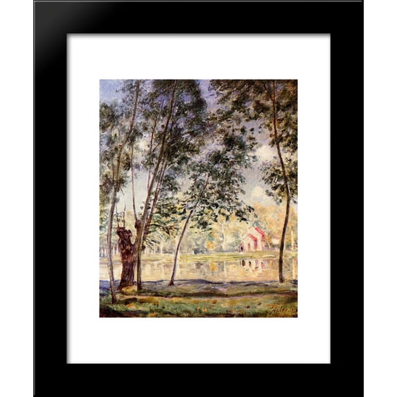 Sunny Afternoon Willows by the Loing 20x24 Framed Art Print by Alfred Sisley