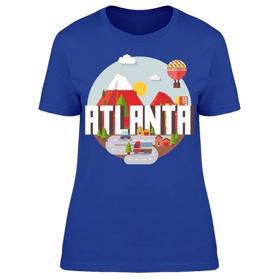 Sunny Atlanta City T-Shirt Women -Image by Shutterstock, Female XX-Large