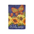thumbnail image 1 of Evergreen Sunny Autumn Garden Suede Flag, 1 of 1