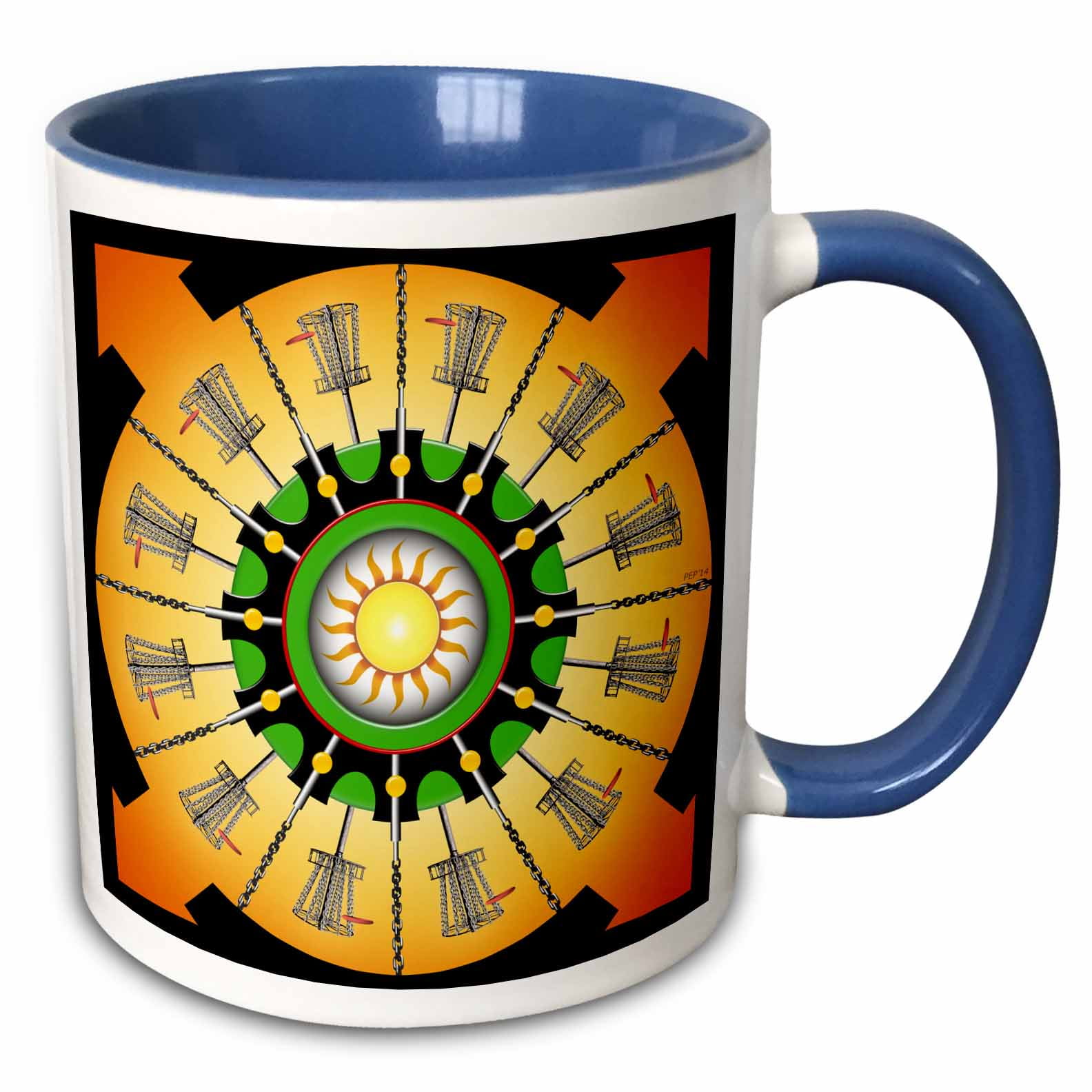 Sunny Baskets frisbee disc golf baskets with putters and chains 15oz