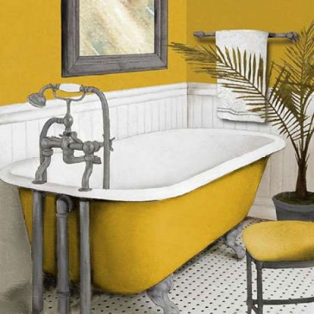 Sunny Bath I Canvas Art - Elizabeth Medley (24 x 24)