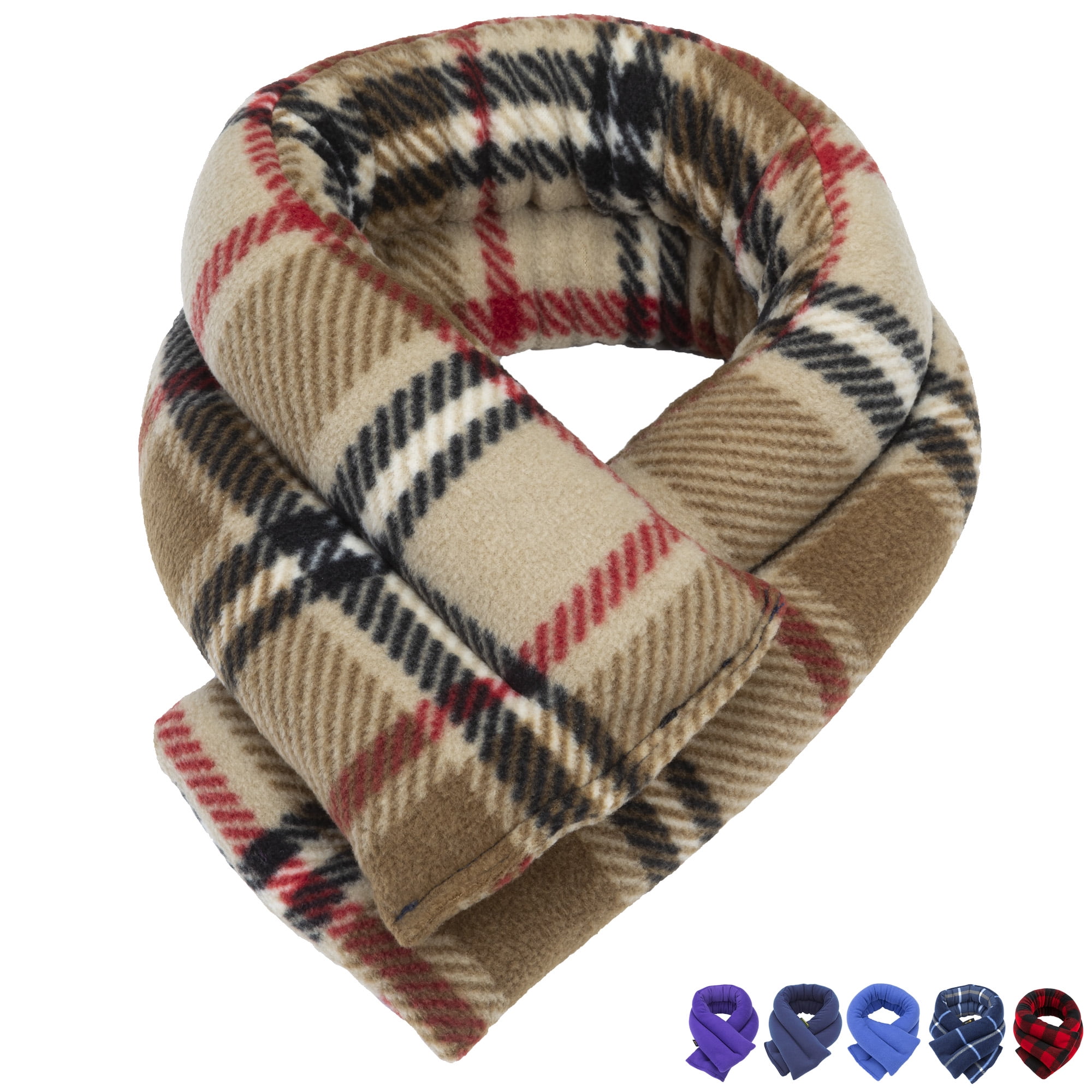 Sunny Bay Extra Long Neck Heating Wrap for Neck Pain Relief, Flax Seeds