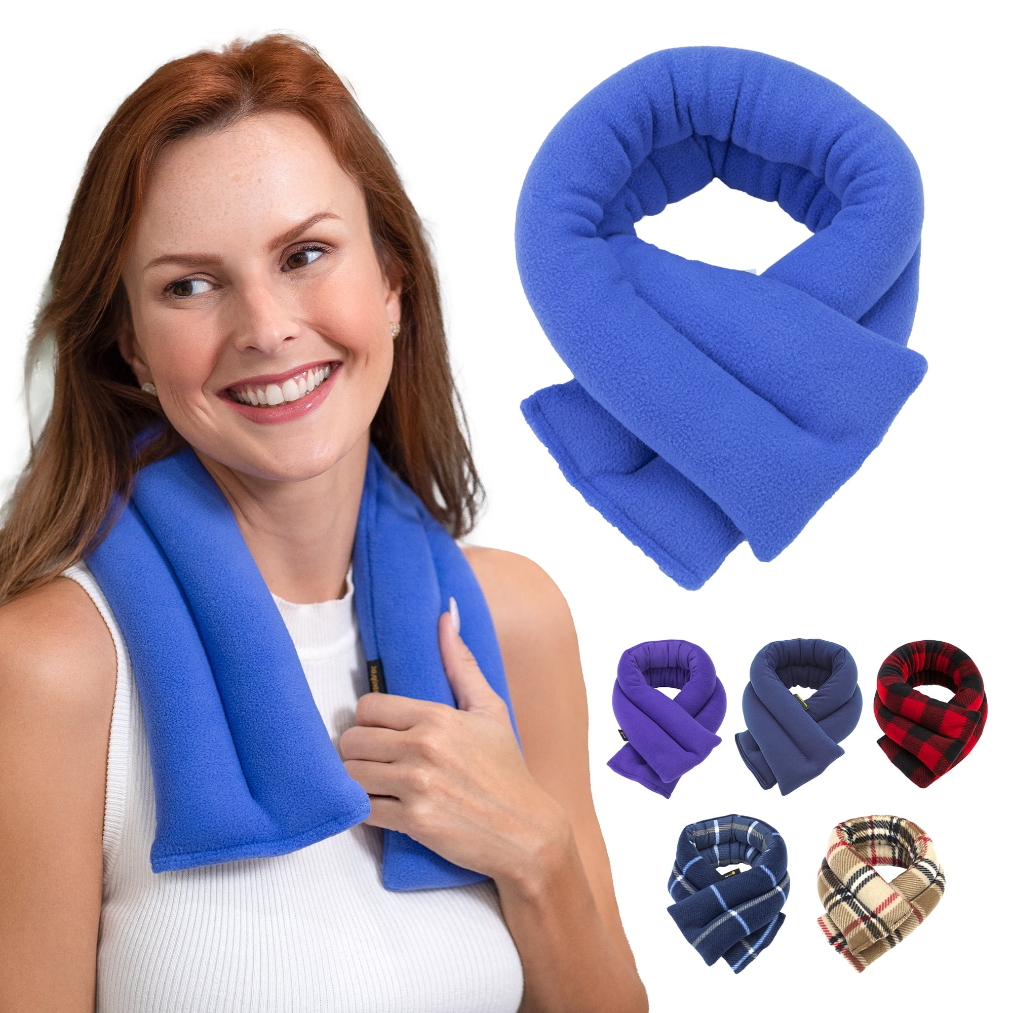 Sunny Bay Extra Long Neck Heating Wrap for Neck Pain Relief, Heated