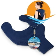 Sunny Bay Microwavable Light Weight Shoulder and Upper Back Heat Wrap, Reusable Heating Pap, Best Body for Pain Relief Medium, Navy Blue