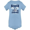 thumbnail image 1 of Sunny Beach Crab With Surfboards Bodysuit Infant -Image by Shutterstock,  12 Months, 1 of 4