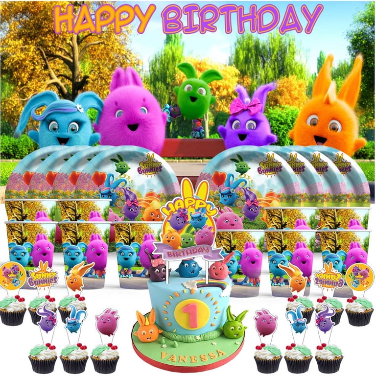 1 Piece Cartoon Sunny Bunnies Foil Balloon - Big Boo, Shiny, Iris, Turbo, Hopper Characters