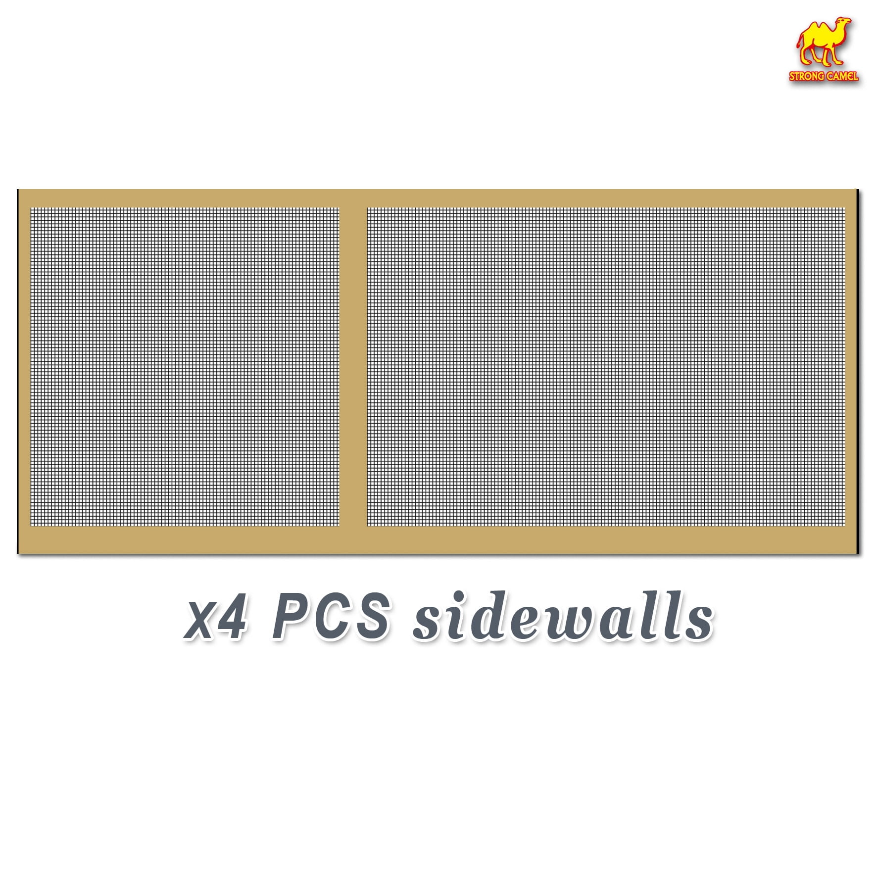 Sunny Canopies Sidewalls 10' L X 6.4' W Mesh Wall for Pop Up Canopy Screen Room, Pack of 4 (Walls Only)