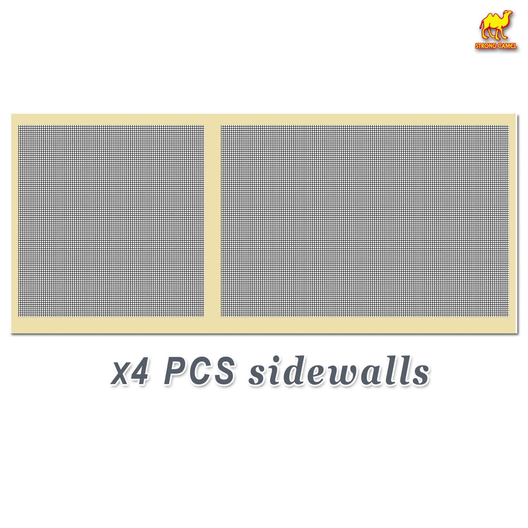 Sunny Canopies Sidewalls 10' L X 6.4' W Mesh Wall for Pop Up Canopy Screen Room, Pack of 4 (Walls Only)