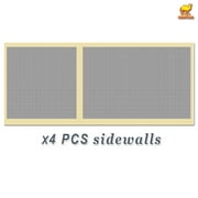 Sunny Canopies Sidewalls 10' L X 6.4' W Mesh Wall for Pop Up Canopy Screen Room, Pack of 4 (Walls Only)
