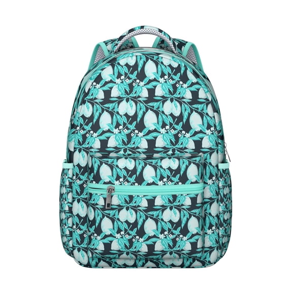 Sunny Citrus Lemon Backpack - Roomy School Bag with Laptop Pocket, Ergonomic Design for All-Day Comfort, Vibrant Bookbag for Teens, Perfect Gift