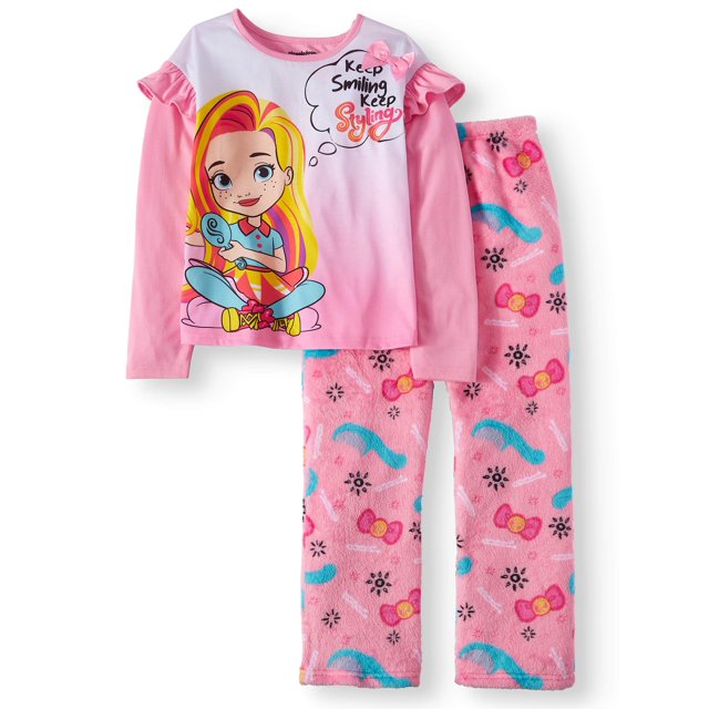 Sunny Day Girls' Poly 2Piece Pajama Sleep Set