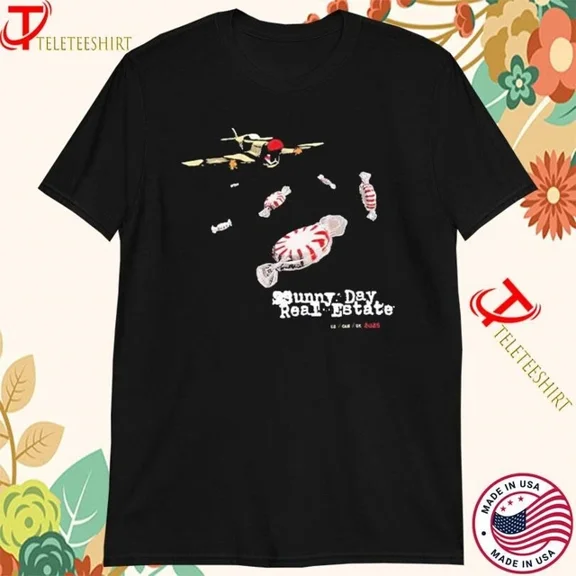 Sunny Day Real Estate 2025 US-CAN-UK Tour Dates T-Shirts S-5XL Multicolor ,Black Color,Size L