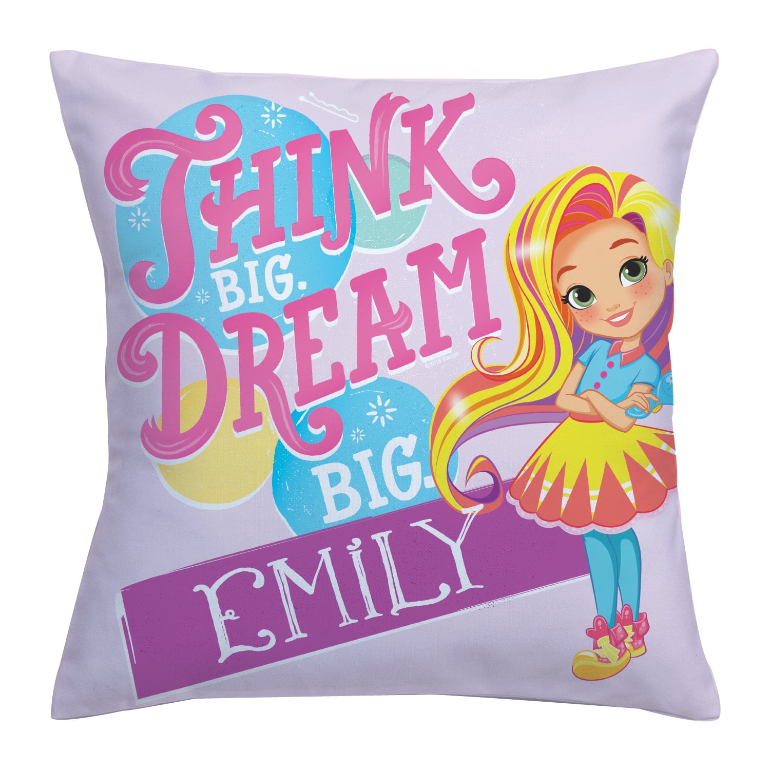 Sunny Day Think Big Dream Big Throw Pillow