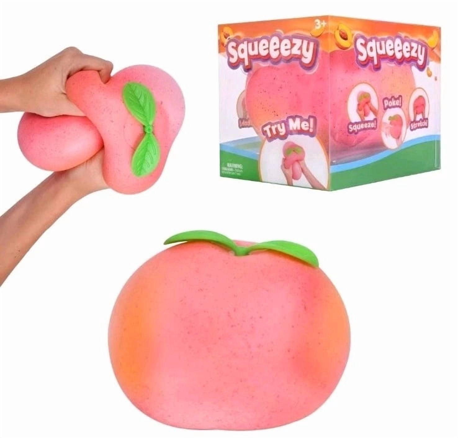 Sunny Days Jumbo Squeezy Peach Viral Squeezy Peach, Stress Relief Sensory Fun