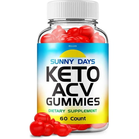 Sunny Days Keto ACV Gummies Sunny Days Advanced Formula Apple Cider Vinegar Keto Gummies Dietary Support Supplement 60 Gummies