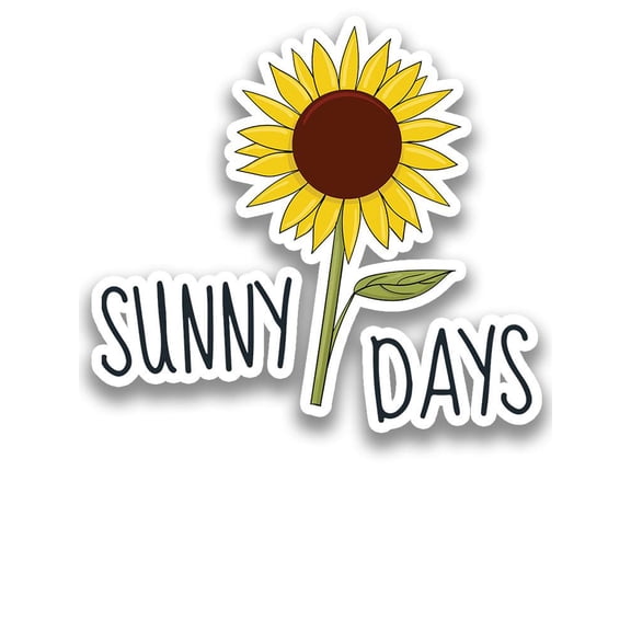 Sunny Days Sticker -Smartprints Designs, Vinyl Sticker