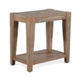 thumbnail image 1 of Sunny Designs 25" Modern Mindi Wood Chair Side Table in Weathered Brown, 1 of 9