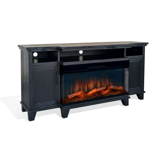 Sunny Designs 66" Media Console with Panoramic Electric Fireplace