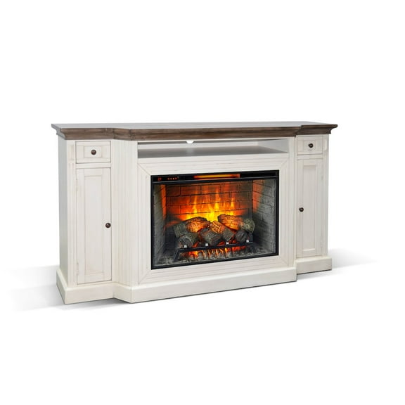 Sunny Designs 72" Media Console with Electric Fireplace